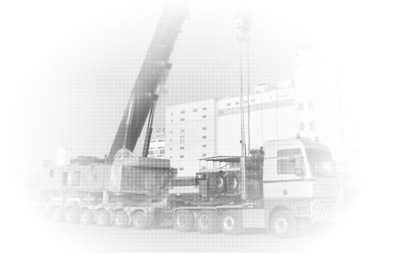 Schwertransport einer Presstrade Schmiedemaschine